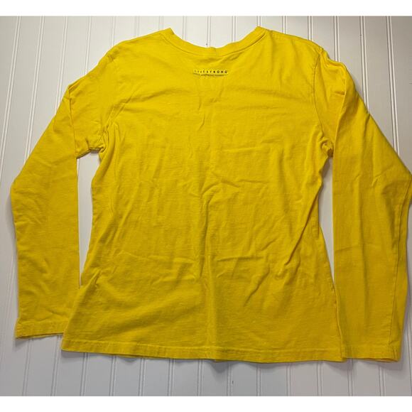 Vintage Nike LIVESTRONG V Neck Long Sleeve T Shirt Top Size Womens Large/XL - Picture 5 of 6